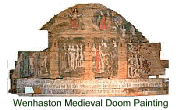Wenhaston Suffolk Medieval Doom Painting in St Peters Church