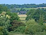 Looking across the Blyth Valley toward Blyford Hall Farm from Bickers Heath in Wenhaston.