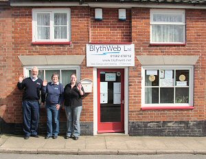 The Blythweb office, Wenhaston. Photo taken by Brian Nolloth.